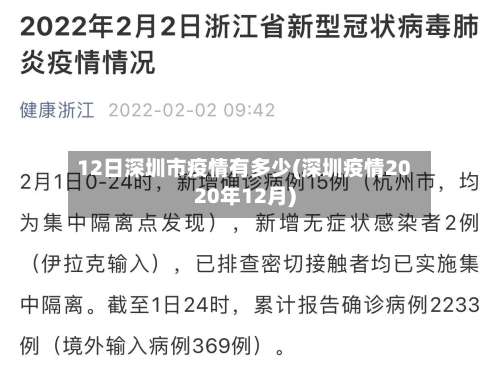12日深圳市疫情有多少(深圳疫情2020年12月)-第1张图片