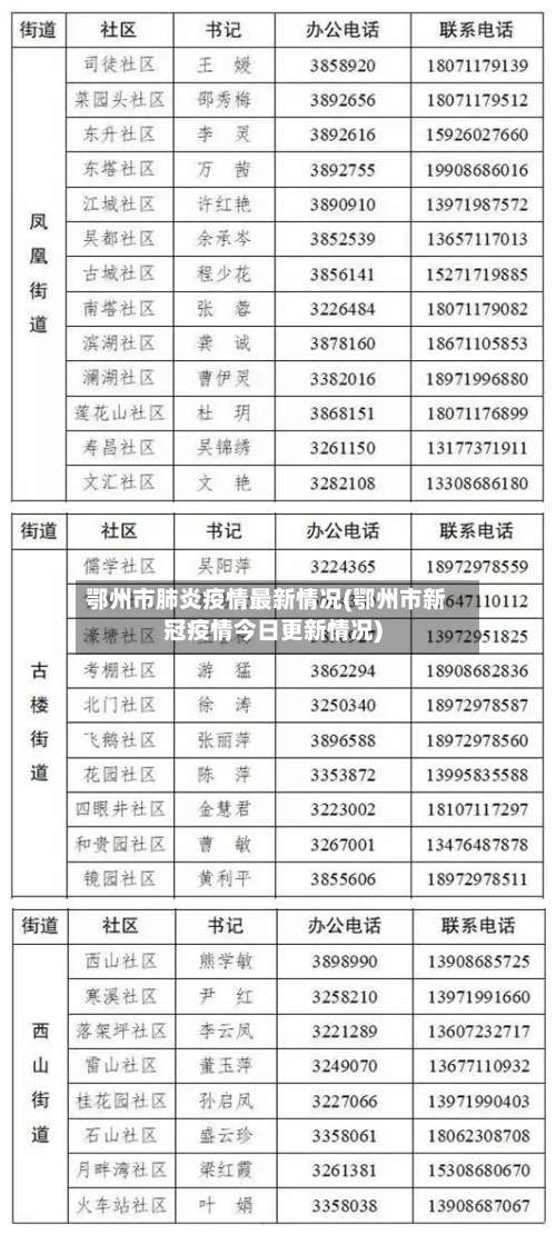 鄂州市肺炎疫情最新情况(鄂州市新冠疫情今日更新情况)-第2张图片