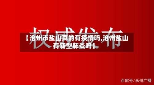 【沧州市盐山真的有疫情吗,沧州盐山有新型肺炎吗】-第2张图片